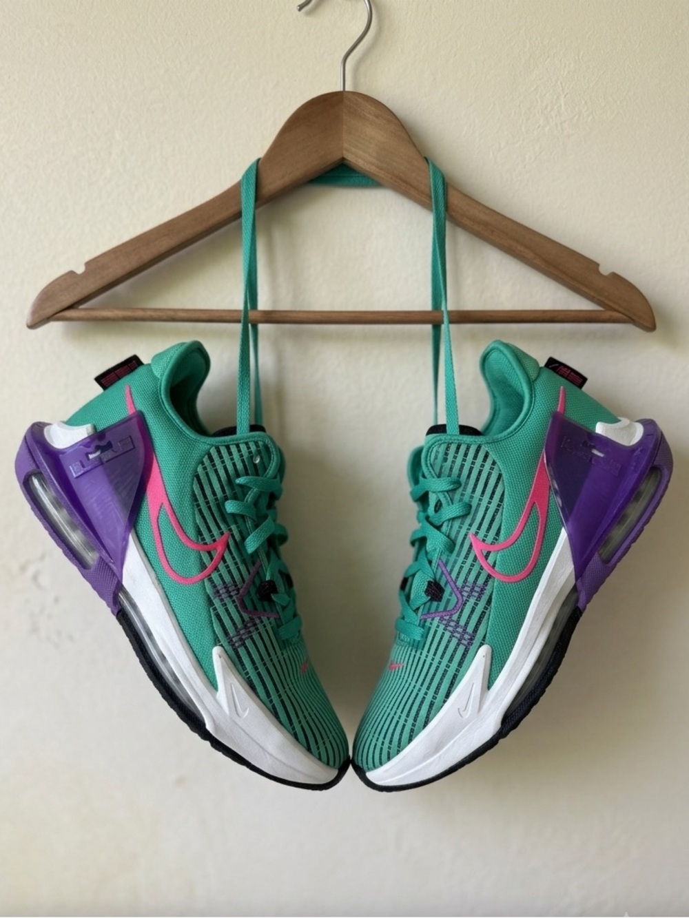 Nike LeBron Witness 6 Clear Emerald Hyper Pink Purple Low Mid Basketball Mens 8